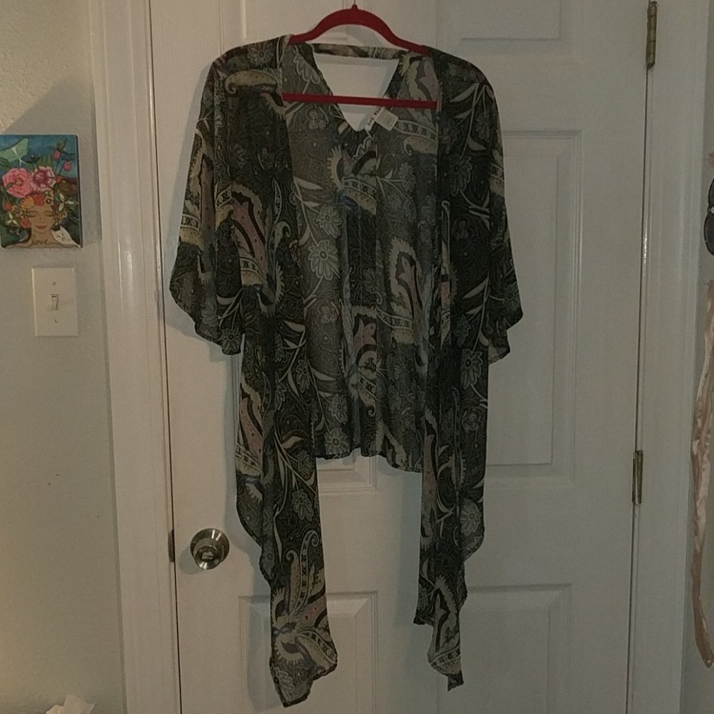 High low sheer flowy top